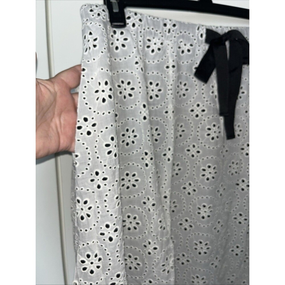 Pari Passu White Eyelet Maxi Skirt Plus Size 14 Cottagecore Lace Luxury NWOT - Picture 9 of 11
